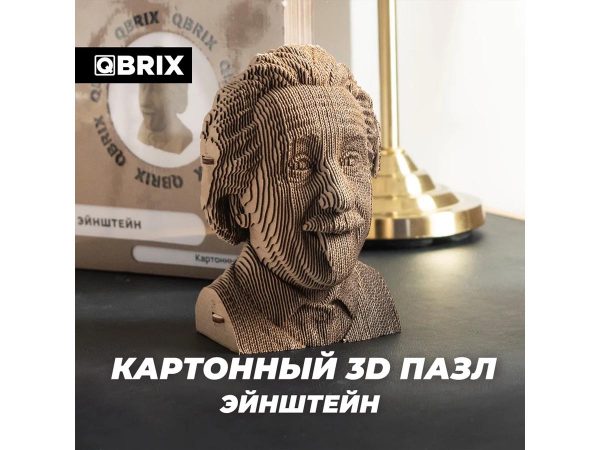 3D-конструктор из картона QBRIX Эйнштейн