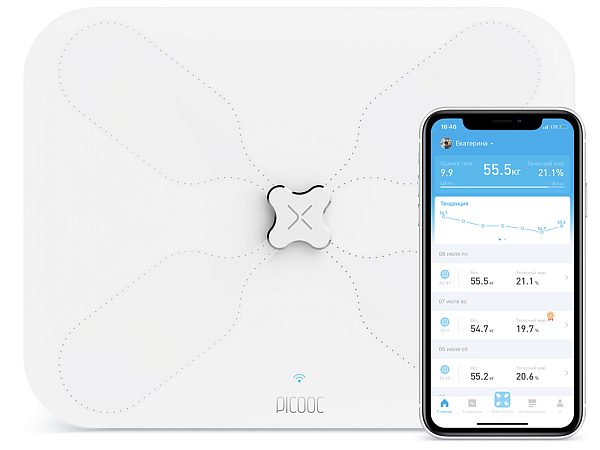 Купить Умные весы Picooc S3 Lite (Wi-Fi, 34х26 см) недорого в интернет ...