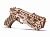 Механический 3D-пазл из дерева Wood Trick Кибер Пистолет с мишенями