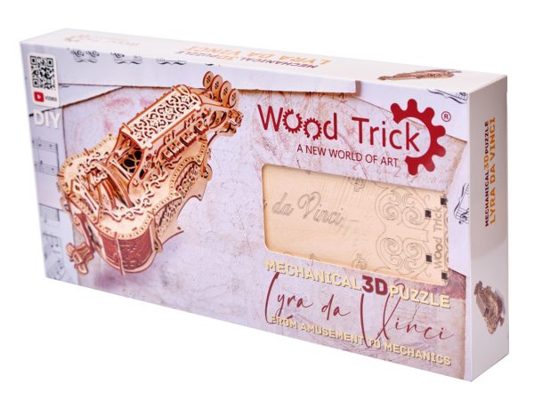 Механический 3D-пазл из дерева Wood Trick Лира Да Винчи