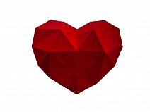 Набор для сборки полигональной фигуры Loft Box Сердце
