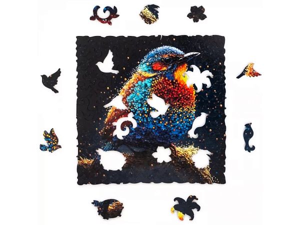 Деревянный пазл Unidragon Pop-Art Пташка (14 x 14 см, 100 дет.)