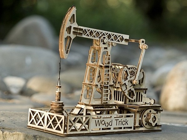 Механический 3D-пазл из дерева Wood Trick Нефтяная Вышка