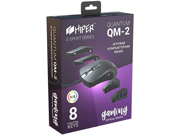 Игровая мышь HIPER Quantum   QM-2 Black USB