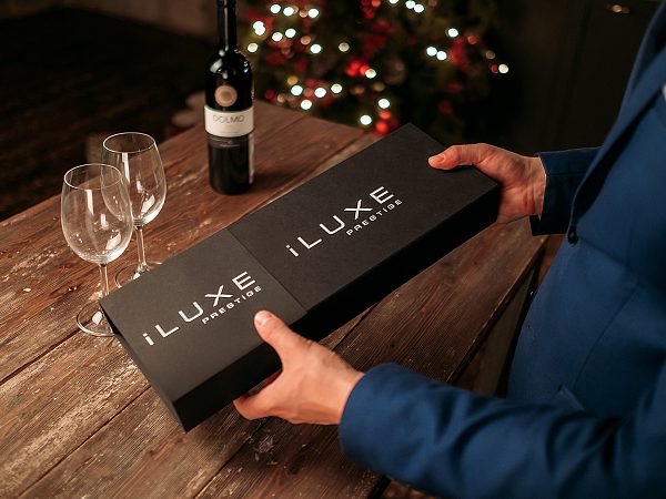 Подарочный винный набор с электроштопором iLUXE Prestige