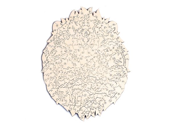 Деревянный пазл Unidragon Таинственный Лев (31 × 24 см, 192 дет.)