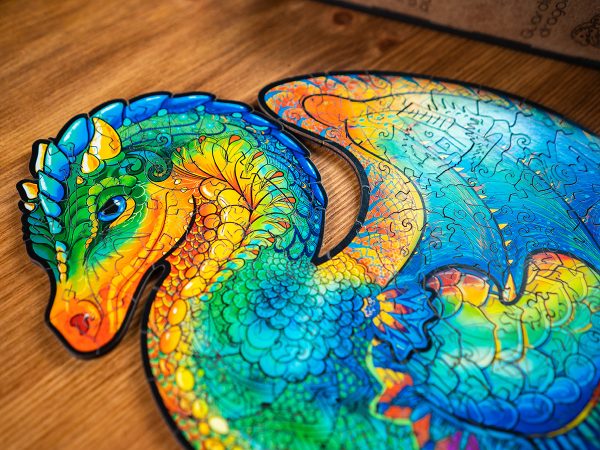 Деревянный пазл Unidragon Оберегающий Дракон (21 × 33 см, 183 дет.)