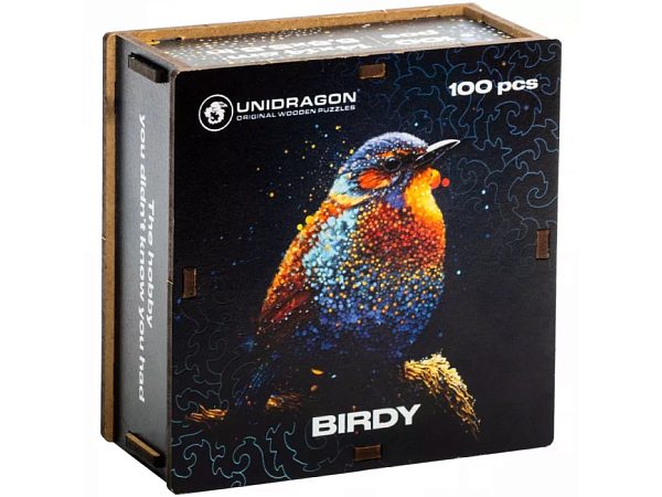 Деревянный пазл Unidragon Pop-Art Пташка (14 x 14 см, 100 дет.)
