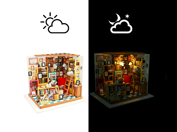 Интерьерный конструктор DIY House Книжная лавка Sam's Study