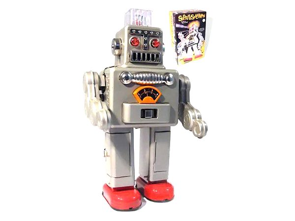Ретро-робот на батарейках (E04)