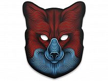 Cветовая маска с датчиком звука GeekMask Fox