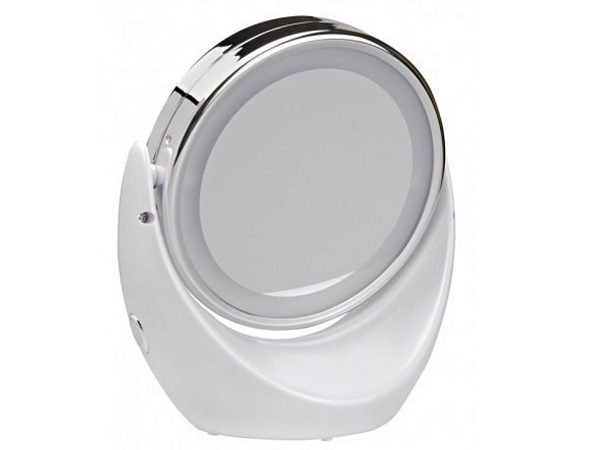 Косметическое зеркало Gezatone LM 110 с 5х увеличением и подсветкой