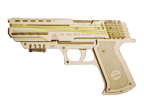 3D-пазл UGears Пистолет Вольф-1 (Wolf-01 Gun)