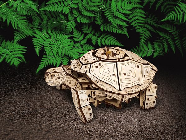 Деревянный 3D-конструктор Eco Wood Art Механическая Черепаха